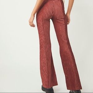 Slim Pull-on Velvet Flare Pants